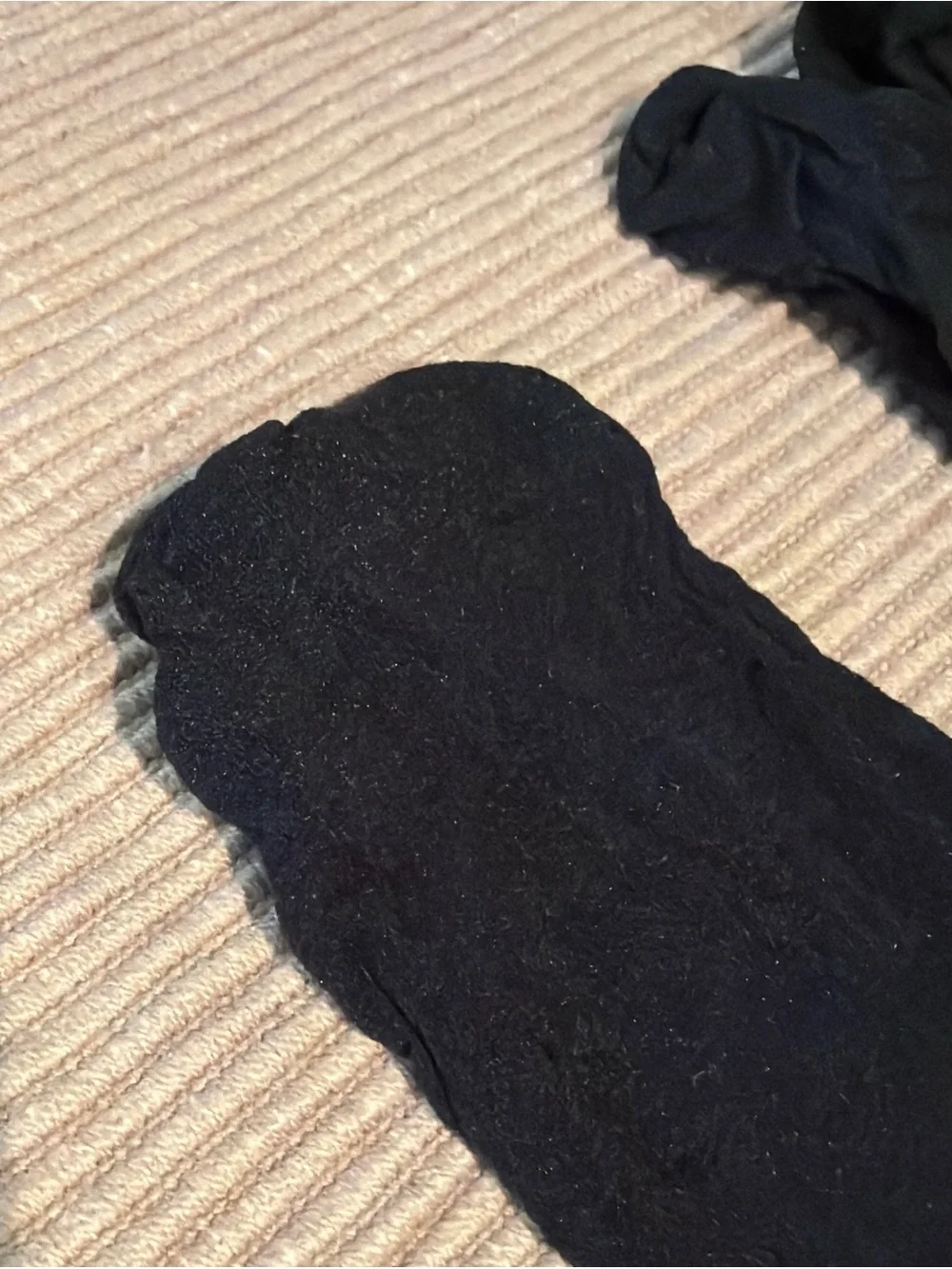 Vintage L'eggs Everyday Plus Size Jet Black Knee Highs Lot of 4 Pairs